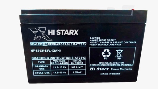 [HS1212] HI STARX 12V 12AH